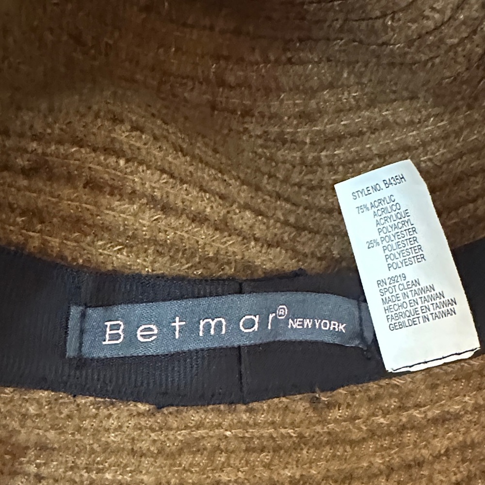 Betmar Tan Women's Hat with Bow Detail - Picture 3 of 4